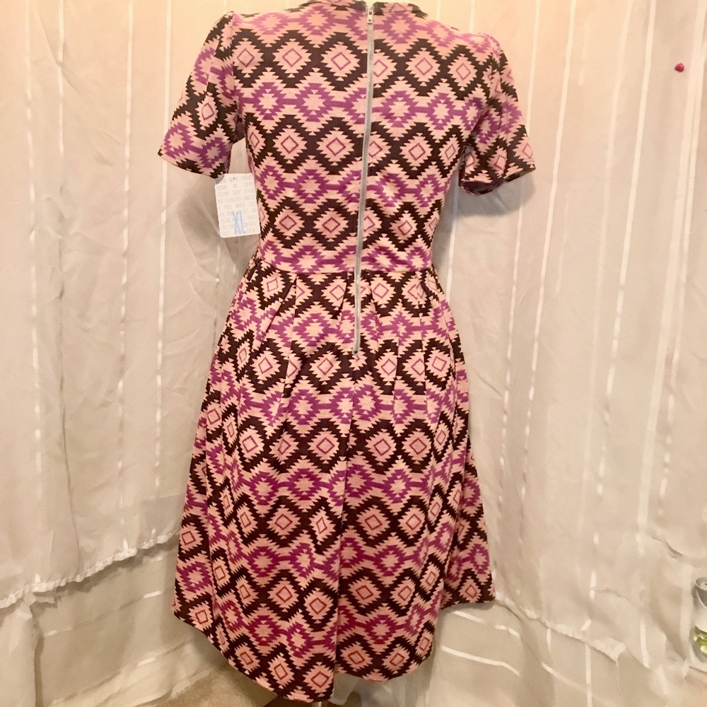 LuLaRoe Dress with Aztec Print - Picture 4 of 6